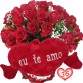 BP05-Buquê 36 Rosas Vermelhas+Coração Grande "Eu Te Amo" 62x34